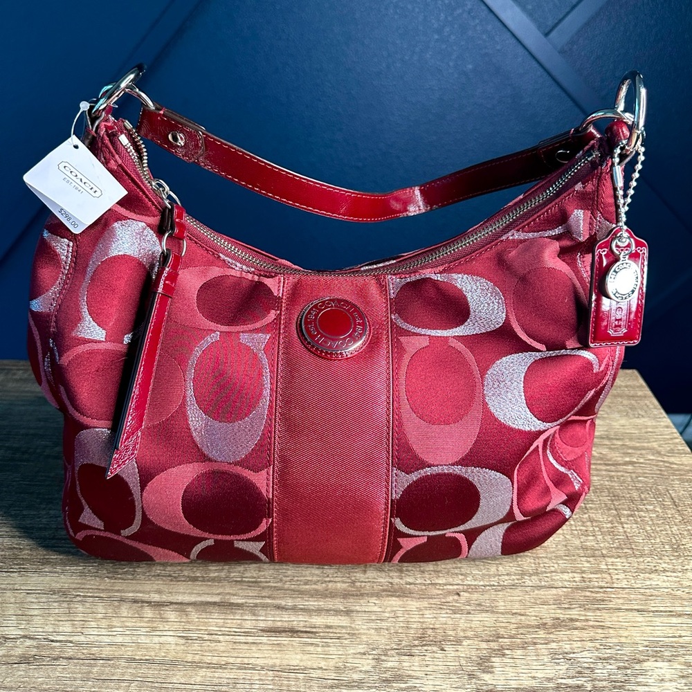 Coach Purse - Maroon/ Burgundy - NWT